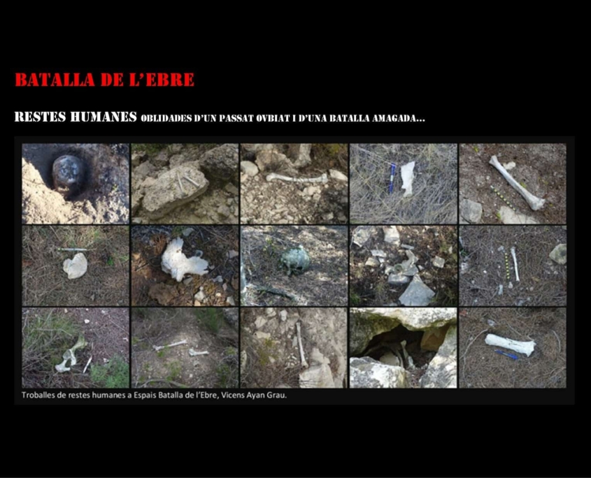 Batalla de l’ebre: RESTES HUMANES