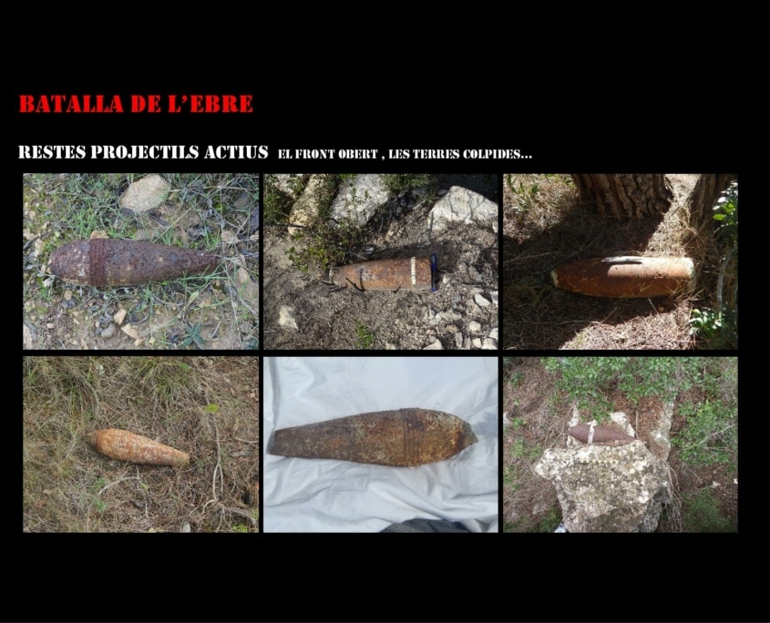 Batalla de l’Ebre: RESTES projectils actius