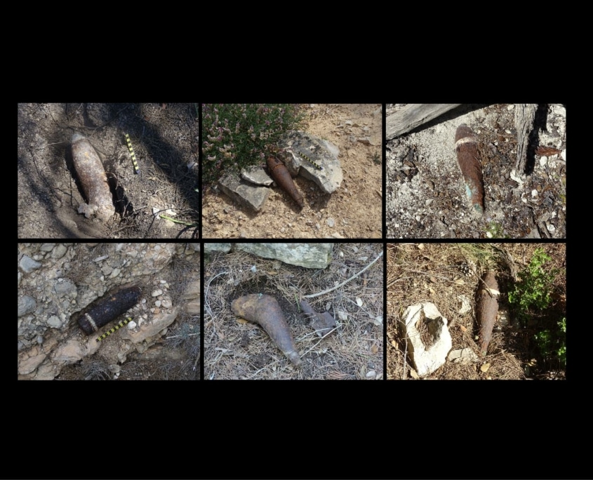 Batalla de l’Ebre: RESTES projectils actius